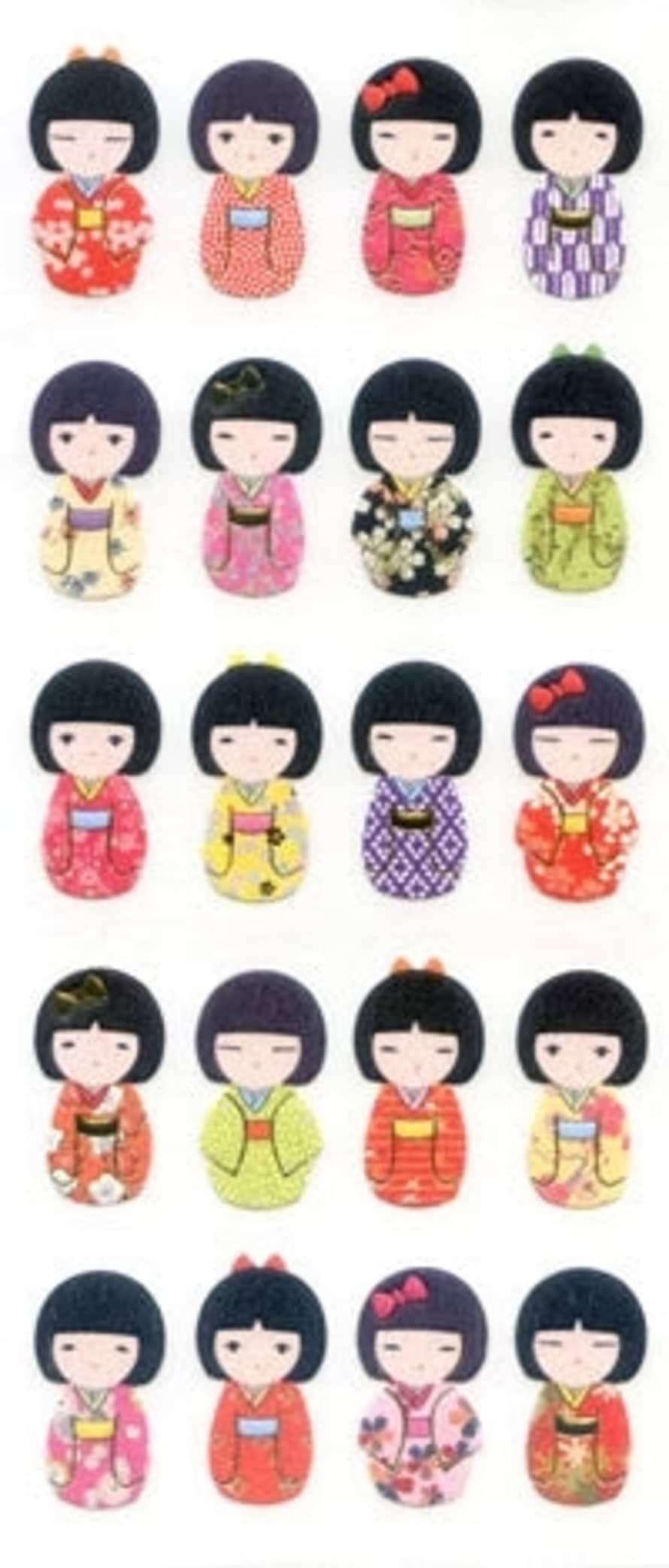 www.Japan-Best.net Jp323 Washi Japanese Girls Stickers