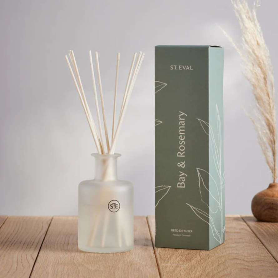 St Eval St Eval Bay & Rosemary Lamorna Reed Diffuser Set