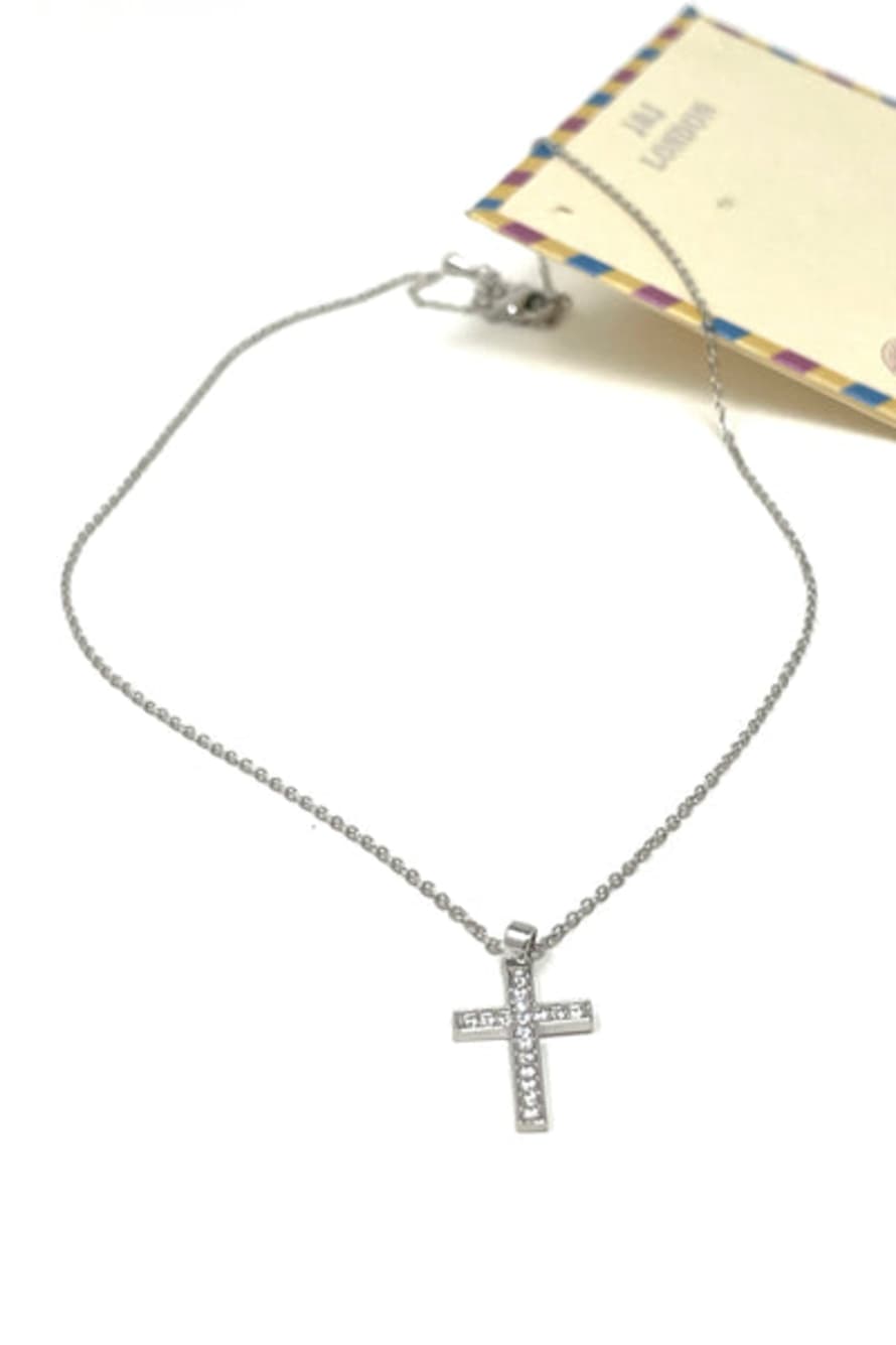 Mermaid Accessories Crystal Cross Pendant Necklace