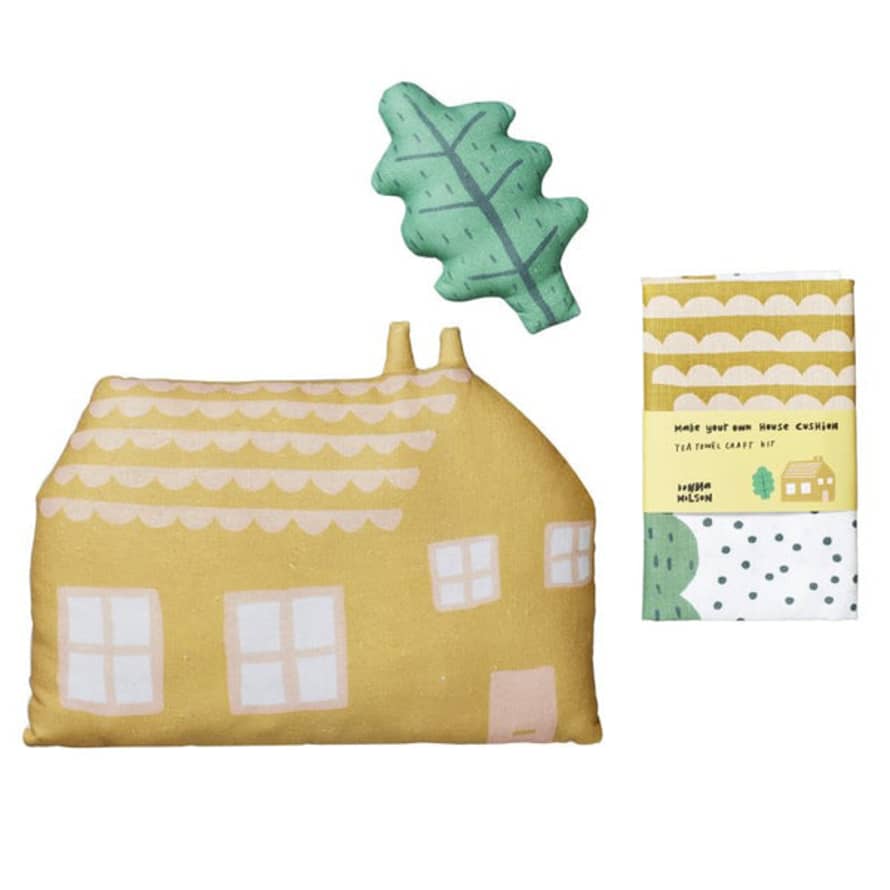 Donna Wilson Make Your Own House Cushion Tea Towel Craft Kit