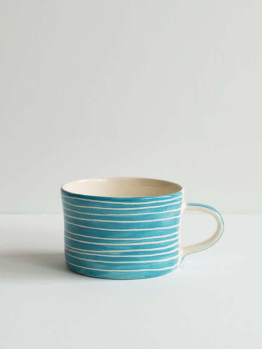 Musango Turquoise Stripe Mug