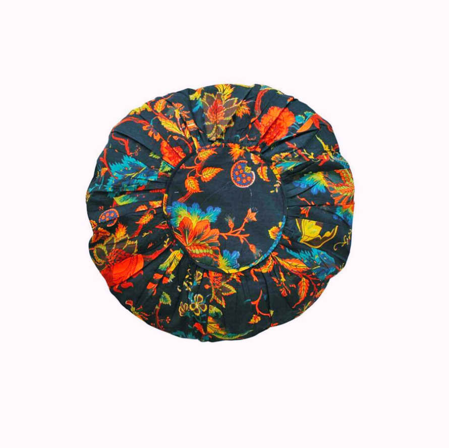 Powell Craft Floral Round Cushion