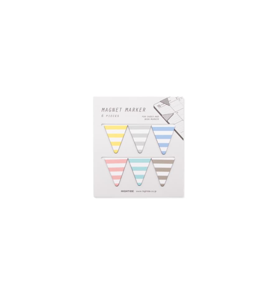 Hightide Magnetic Page Markers, Striped