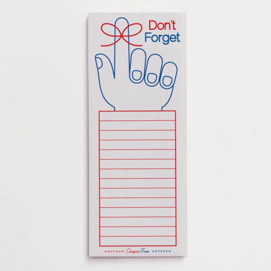 Crispin Finn Don't Forget Notepad
