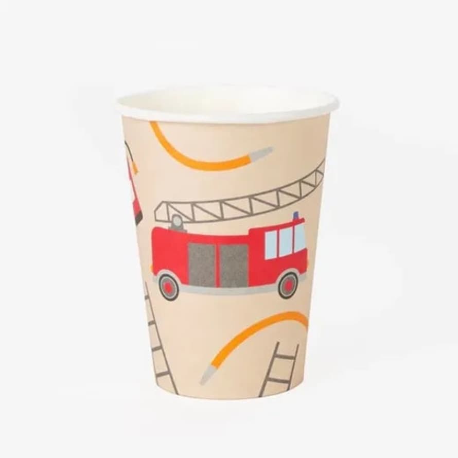 My Little Day 8 Fire Truck Cups