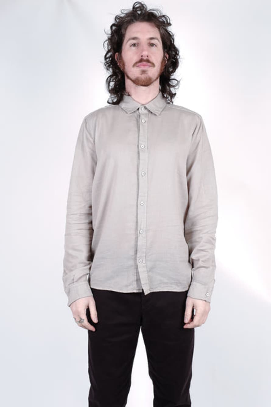 Transit Wool/Cashmere Regular Fit Shirt Beige