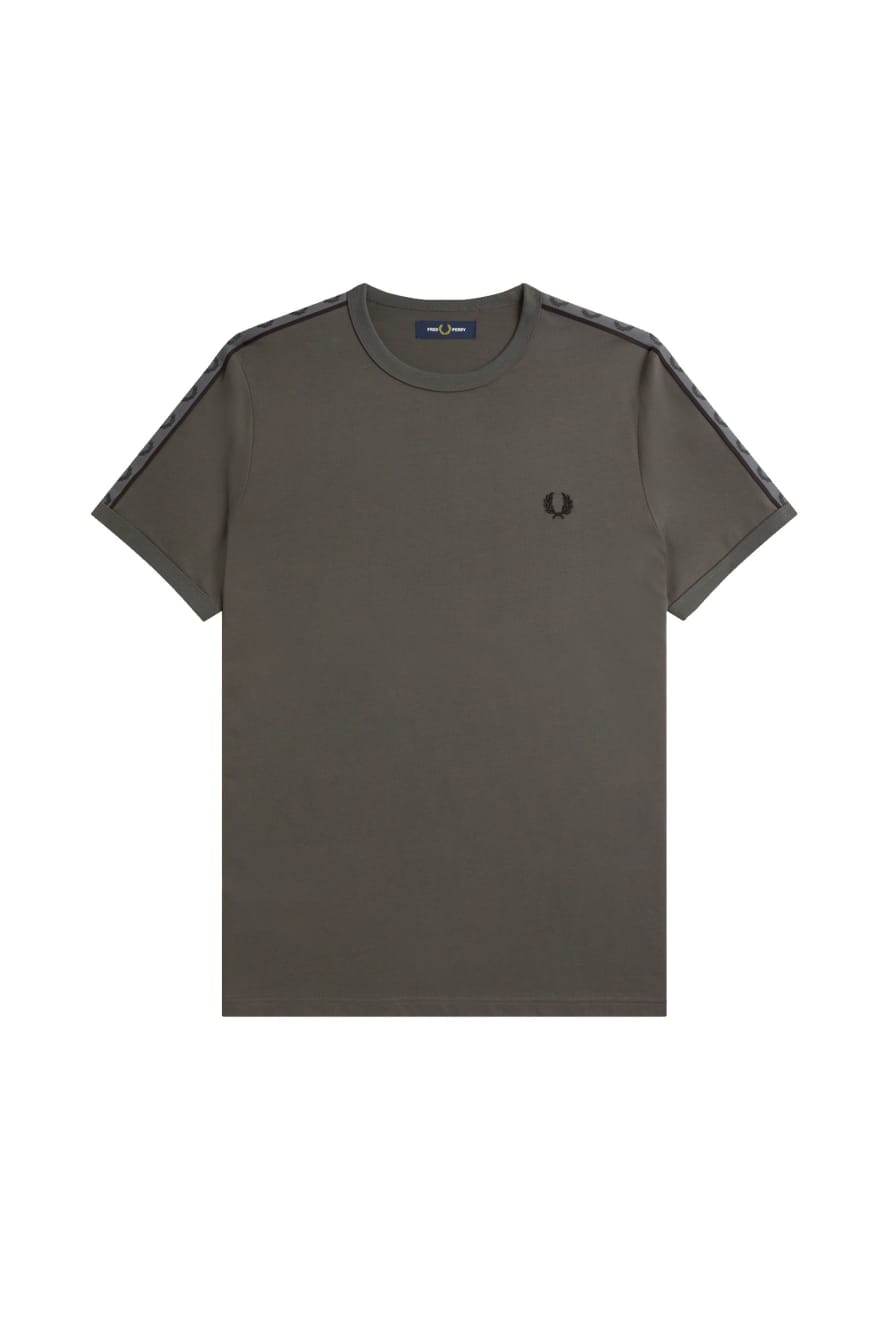 Fred Perry Taped Ringer T-Shirt Field Green / Field Green