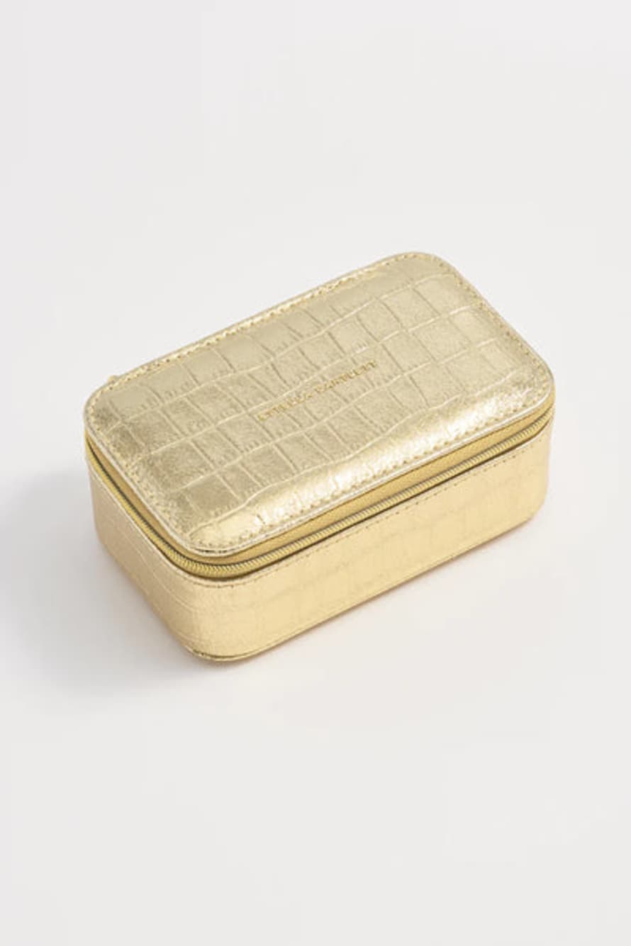 Estella Bartlett  Mini Jewellery Box - Gold Croc