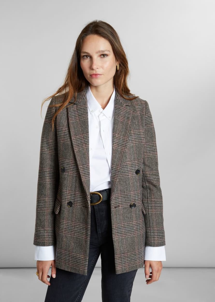 L’Exception Paris Checked Blazer Jacket Made In France