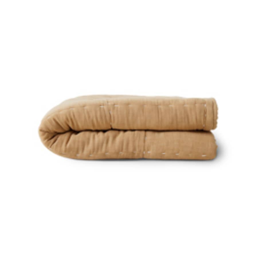 HK Living Quilted throw sand (130x170cm) 
