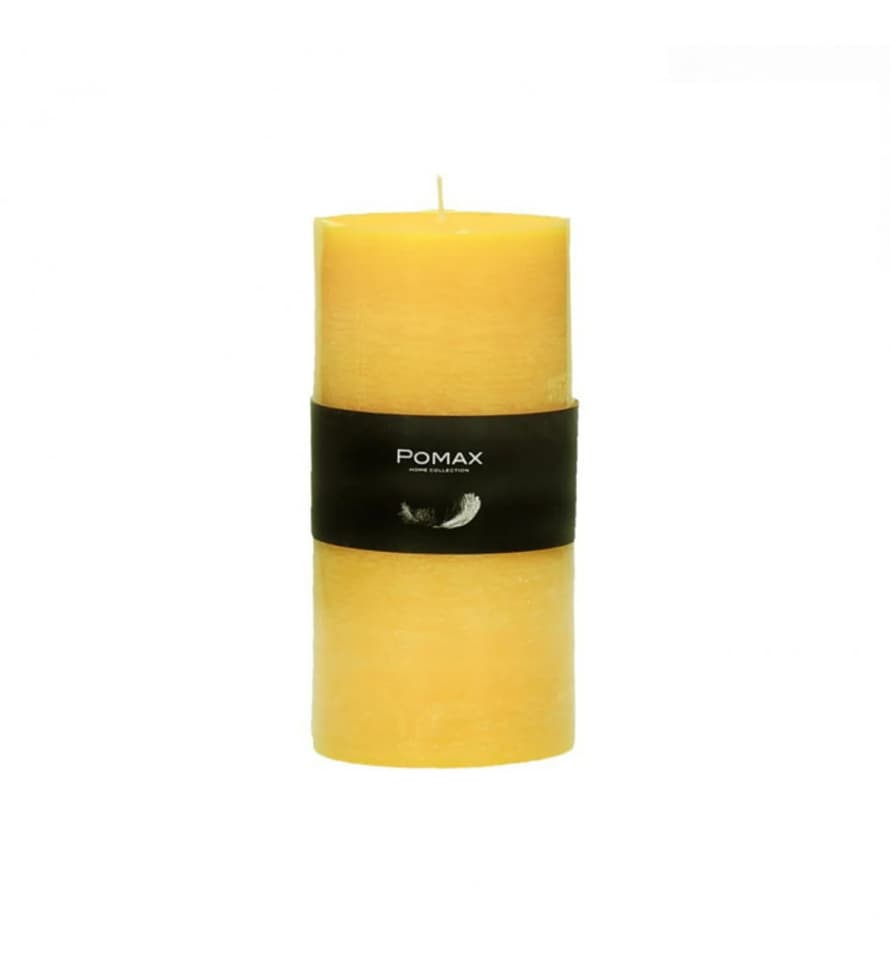 Pomax 4 Candles, DIA 7 x H 14 cm, yellow