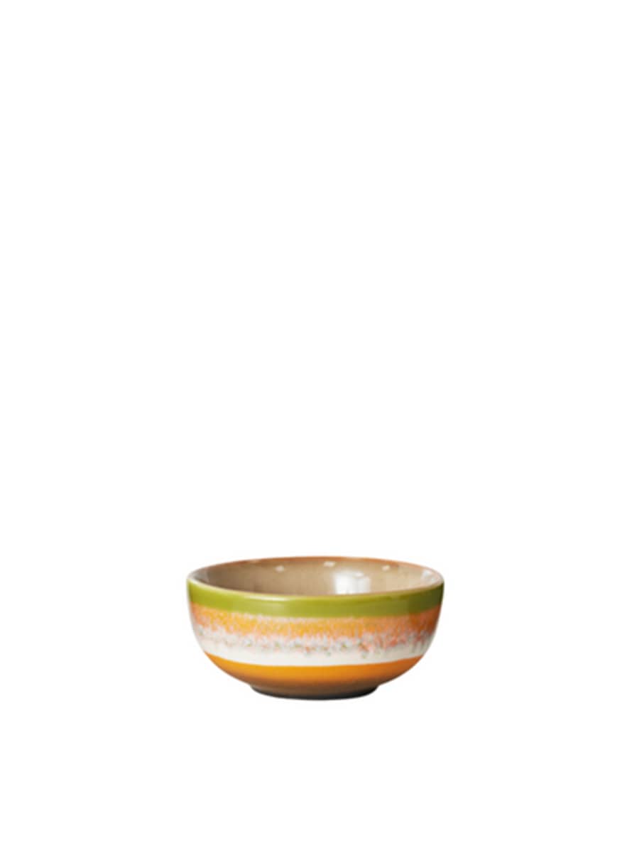 HK Living 70's Ceramics Xs Bowl In Orange From