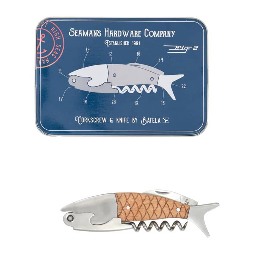 Batela Fish Corkscrew and Knife