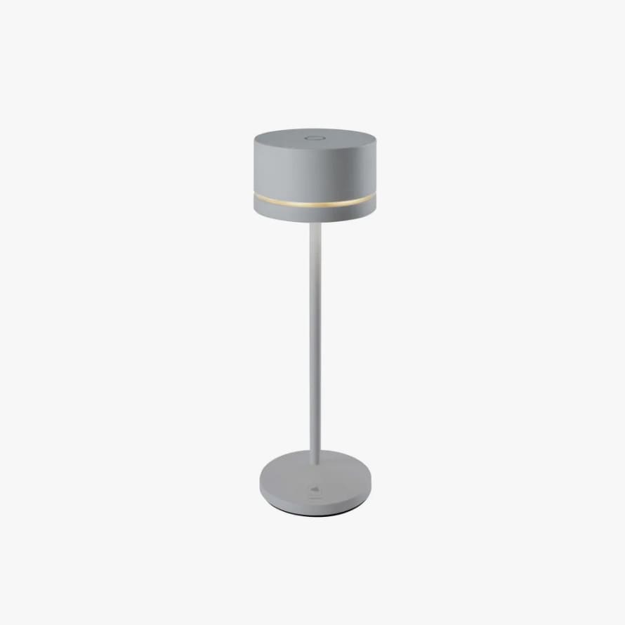 Leonardo  Grey Monza Battery Powered Table Lamp LED Indoor and Outdoor 