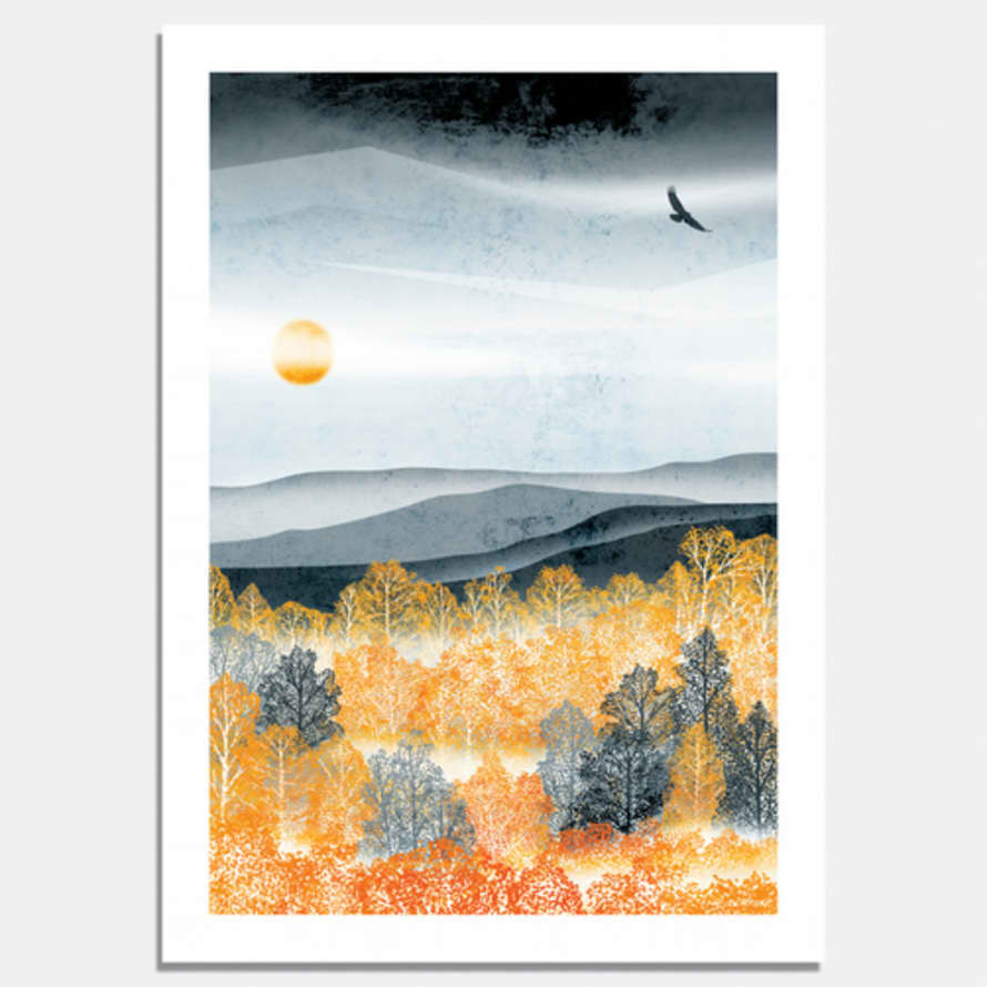 Ruth Thorp Studio Autumn Mist A4 Art Print