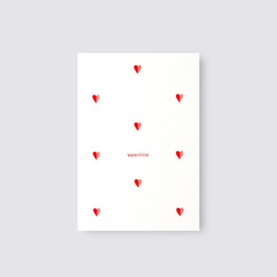 Ola Valentine Motif - Red/cotton White