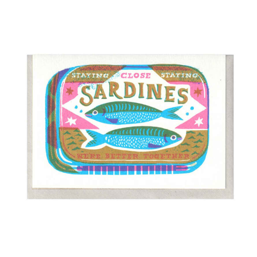 The Printed Peanut Greetings Card Sardines