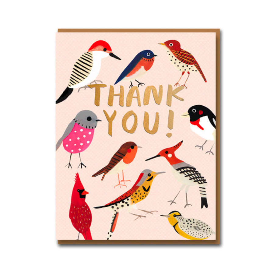 1973 Feathered Friends Thank You Card