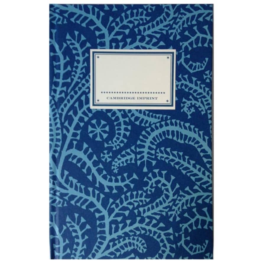 Cambridge Imprint Hardback Notebook - Seaweed Cyanotype