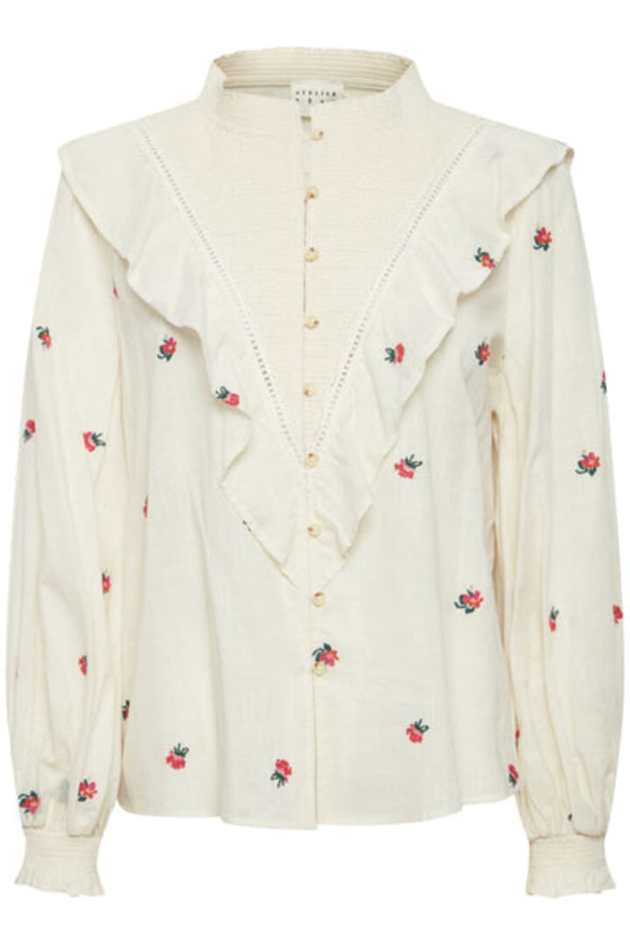 ATELIER REVE Toulouse Flower Embroidered Top