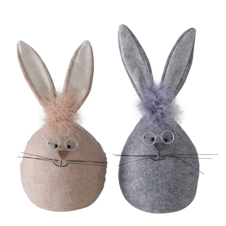 &Quirky Rabbit Door Stop : Beige or Grey