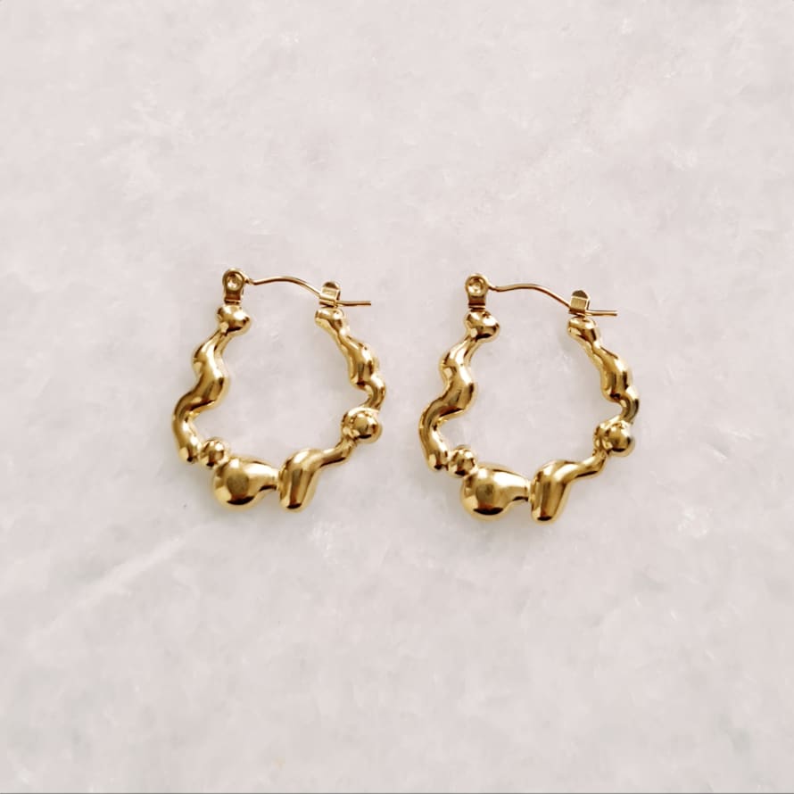 Golden Ivy Darcy Stainless Steel Earrings Gold