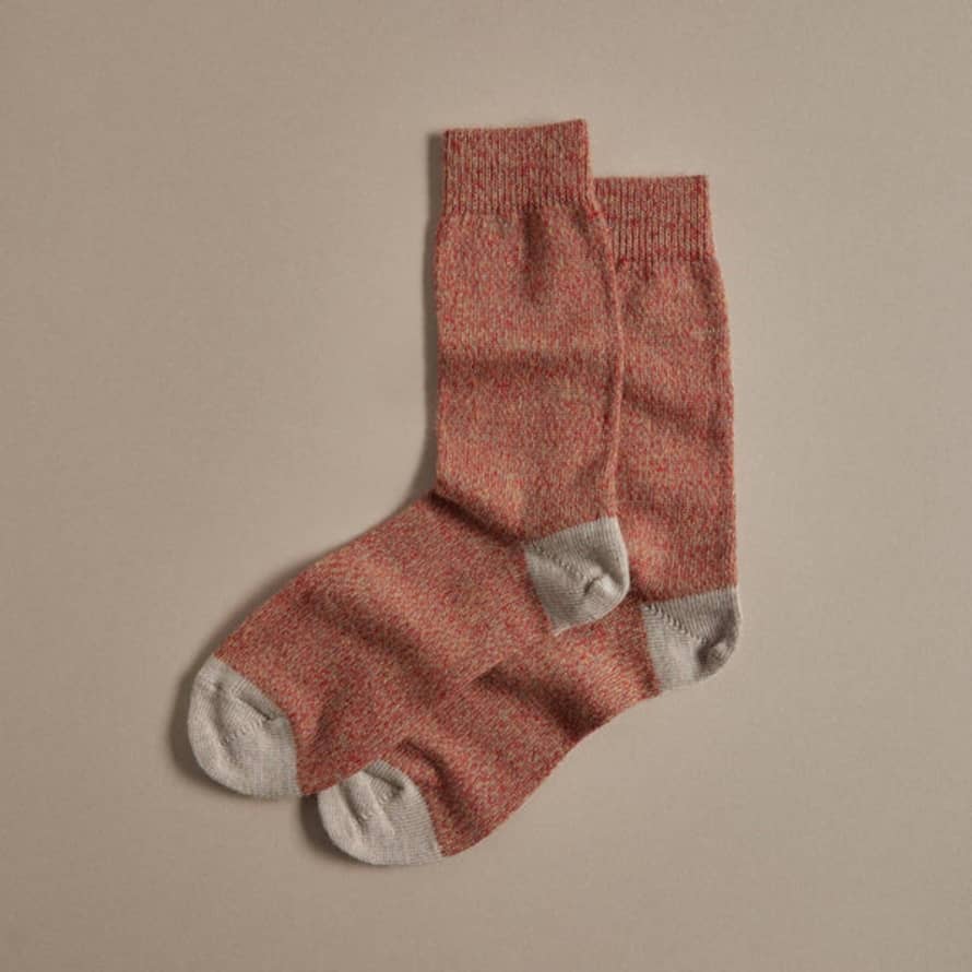 Rove Knitwear Merino Wool Socks - Fire: UK 8-11