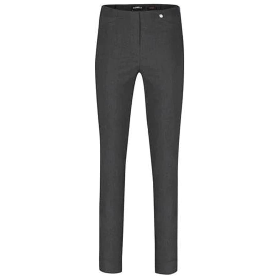 Robell Rose Trousers In Slate Grey, 78cm
