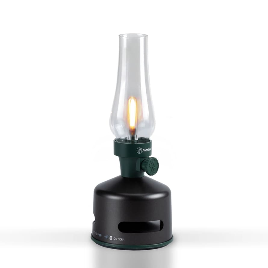 KooKoo Black and Green Morimori Outdoor Lamp with Speaker