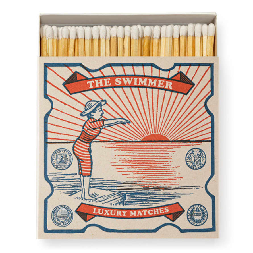 Archivist : Square Matchbox Matches - The Swimmer