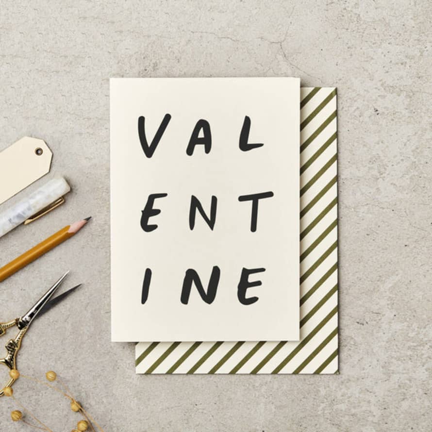 Katie Leamon  Valentine Bold Greeting Card