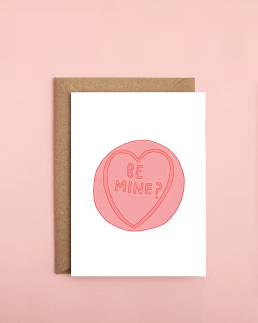 Pen On Your Face Be Mine Valentines Card