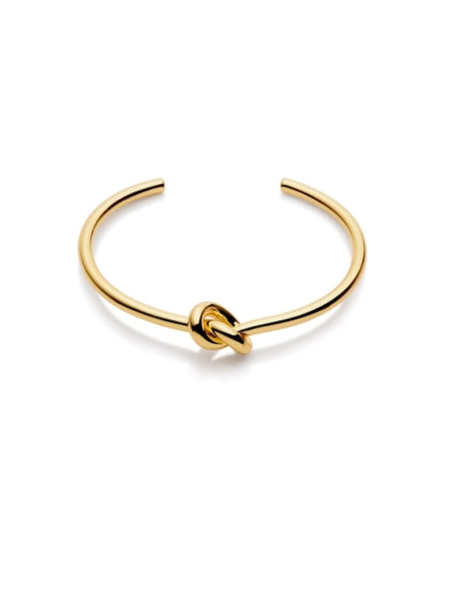 Nordic Muse Knot Bangle - Gold