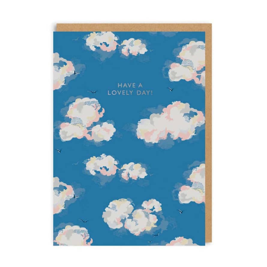 Ohh Deer Card Clouds Lovely Day