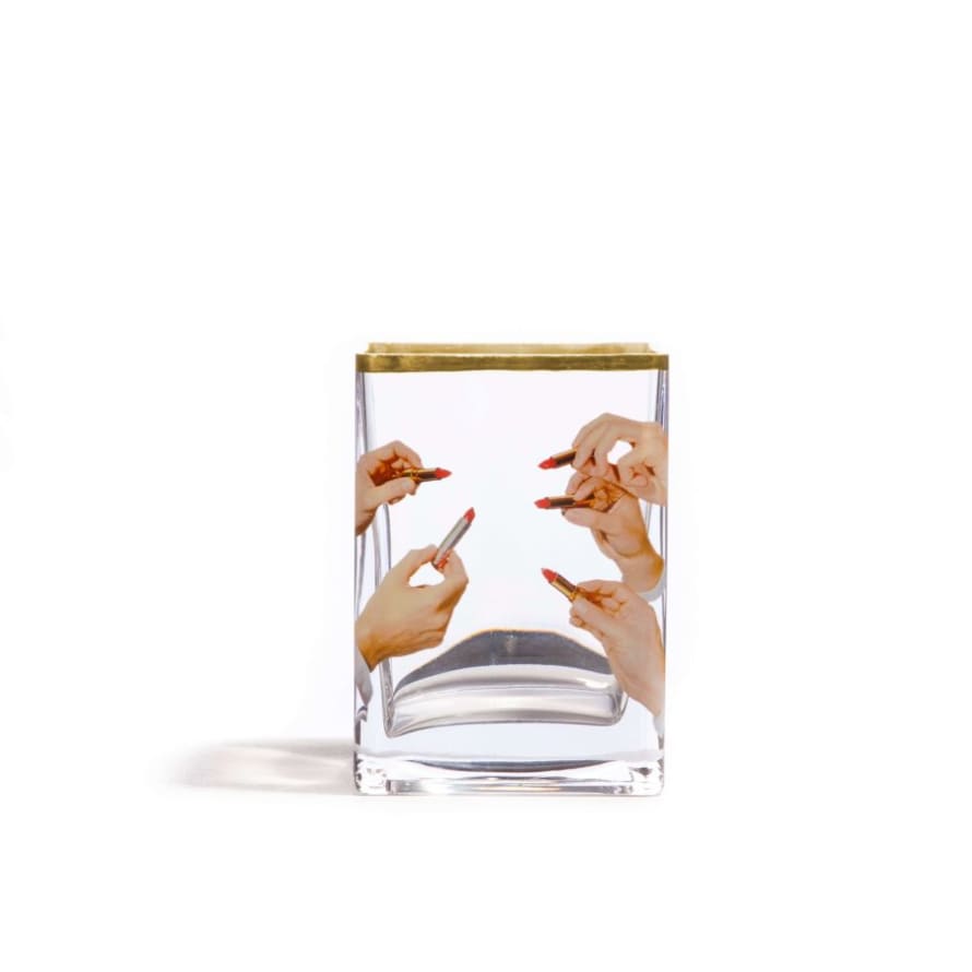 Seletti Glass Vase Lipsticks