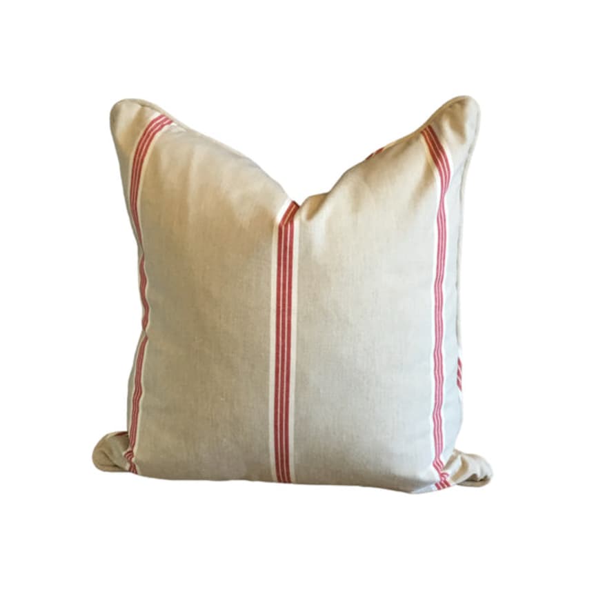 Bramley & White Bespoke - Ian Mankin Stripe Cushion - 48 x 48cm