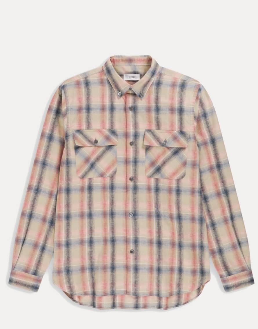 CLOSED Closed - Chemise Lumberjack Carreaux - Flanelle Coton & Lin - Rose Dust