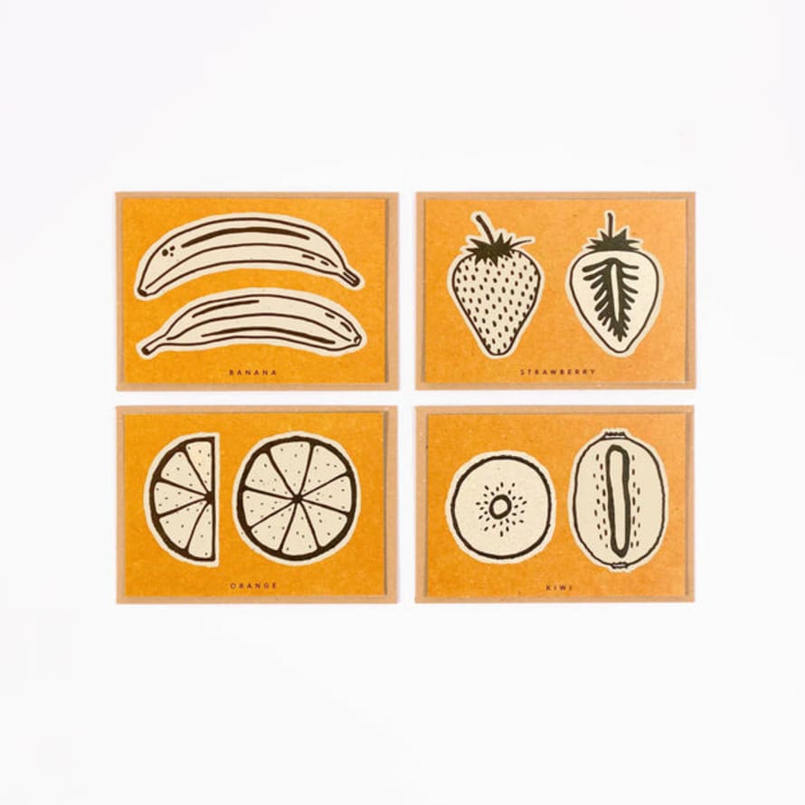Studio Wald Fruit Recipe Notecard Pack (x4)