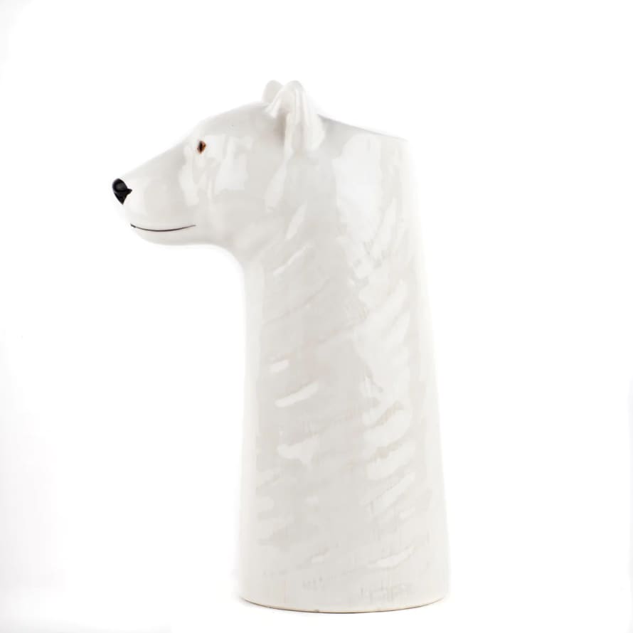 Quail Ceramics Polar bear flower vase