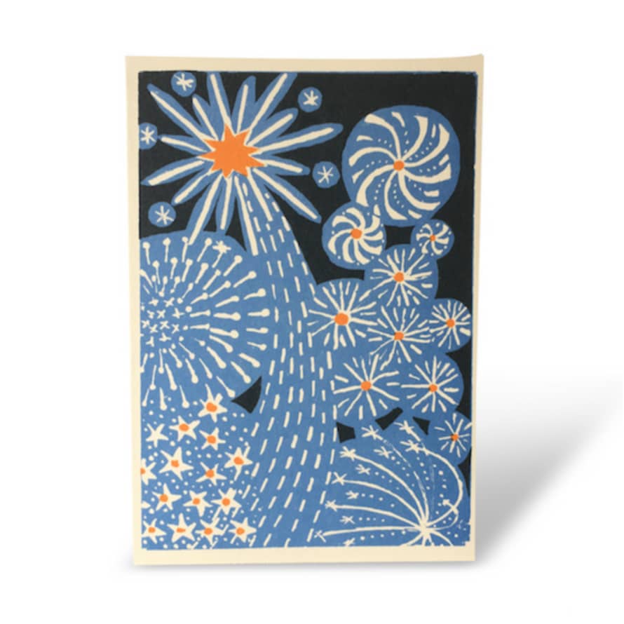 Cambridge Imprint Pack Of 10 A6 Cards 'fireworks'