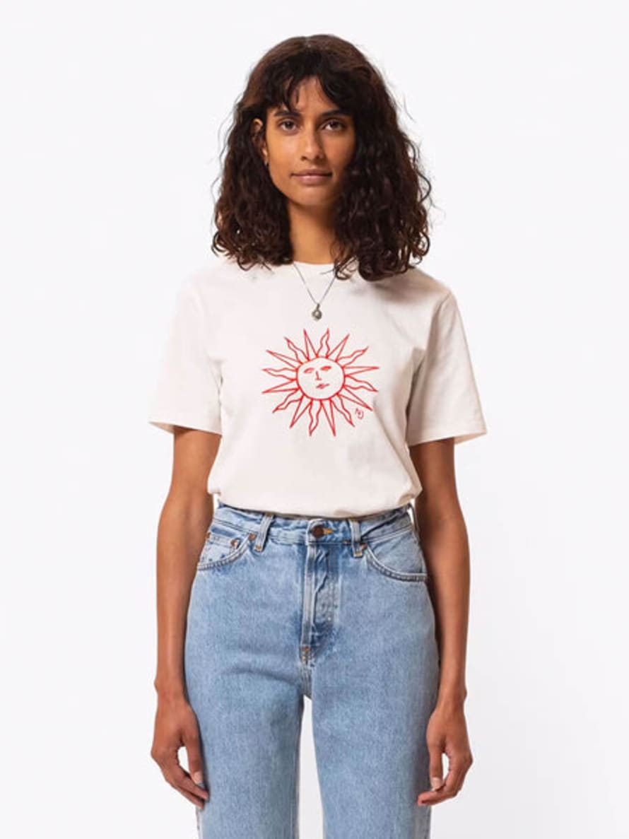 Nudie Jeans Joni Embroidered Sun T-shirt