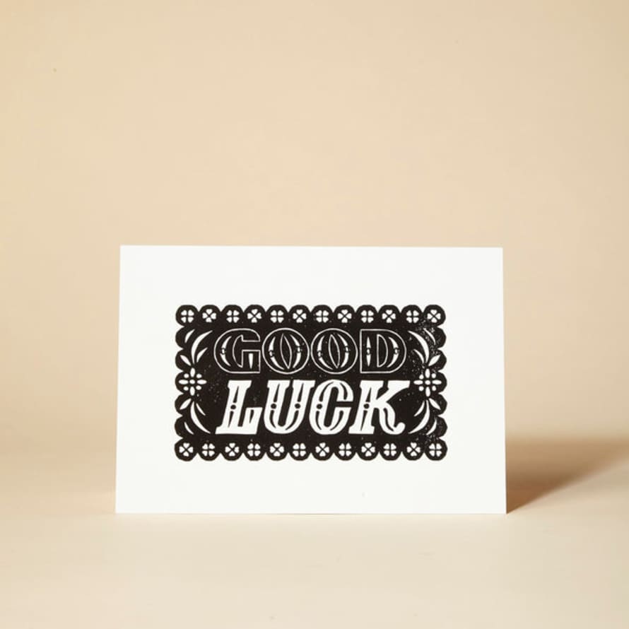 Pressed And Folded Pressed And Folded Card - Good Luck