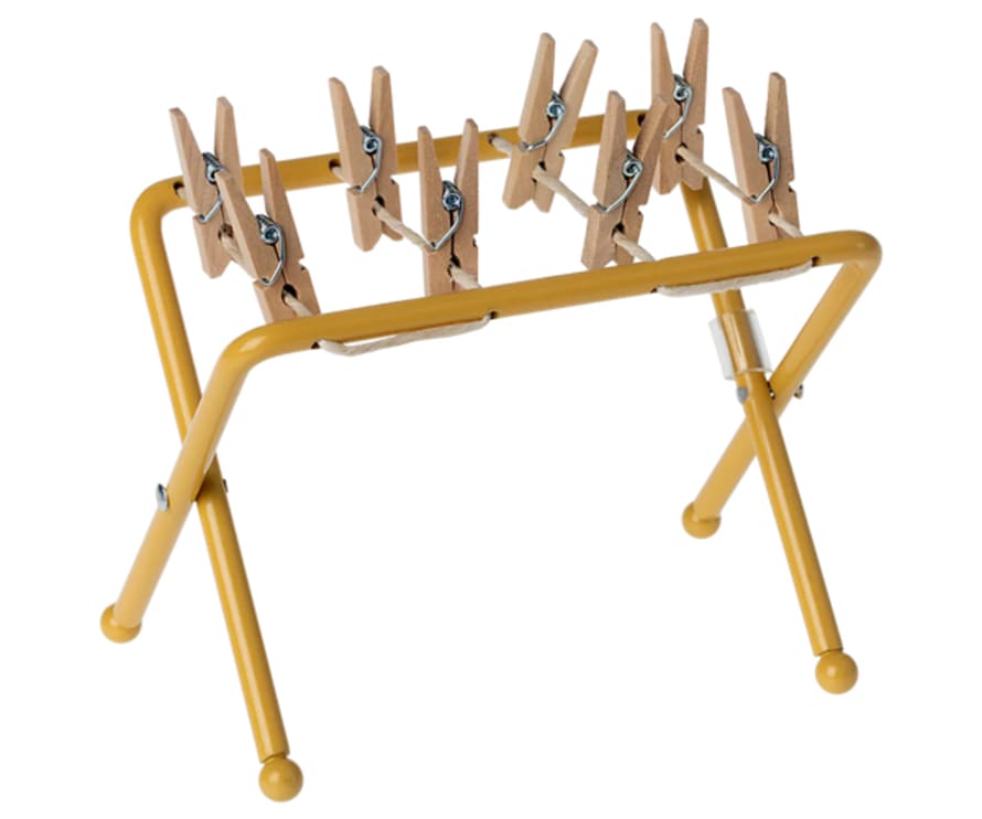 Maileg : Mouse Size Drying Rack With Pegs