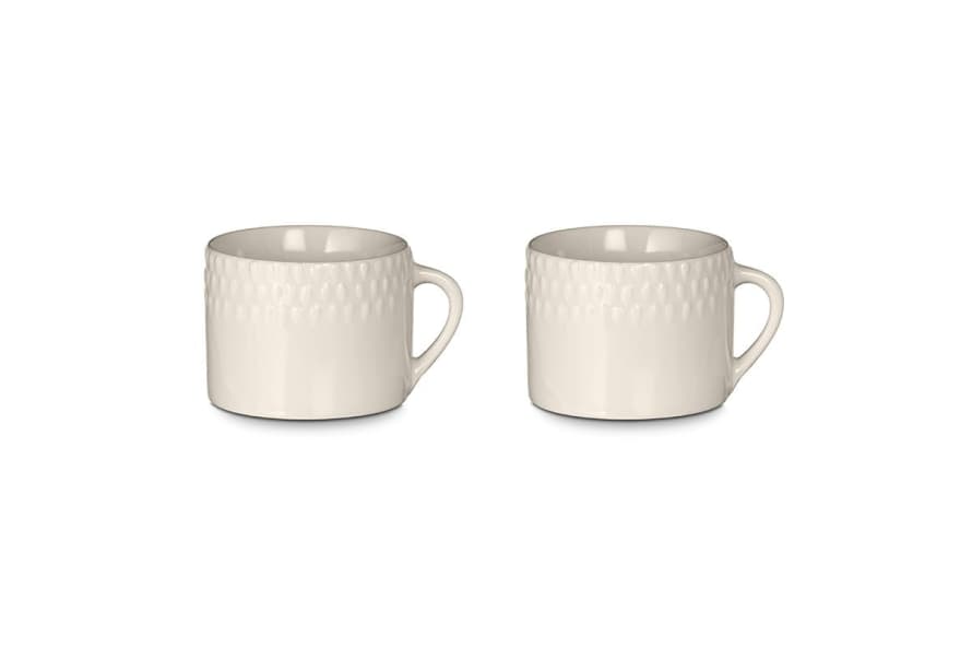 Nkuku Set of 2 Small Cream Ela Mugs
