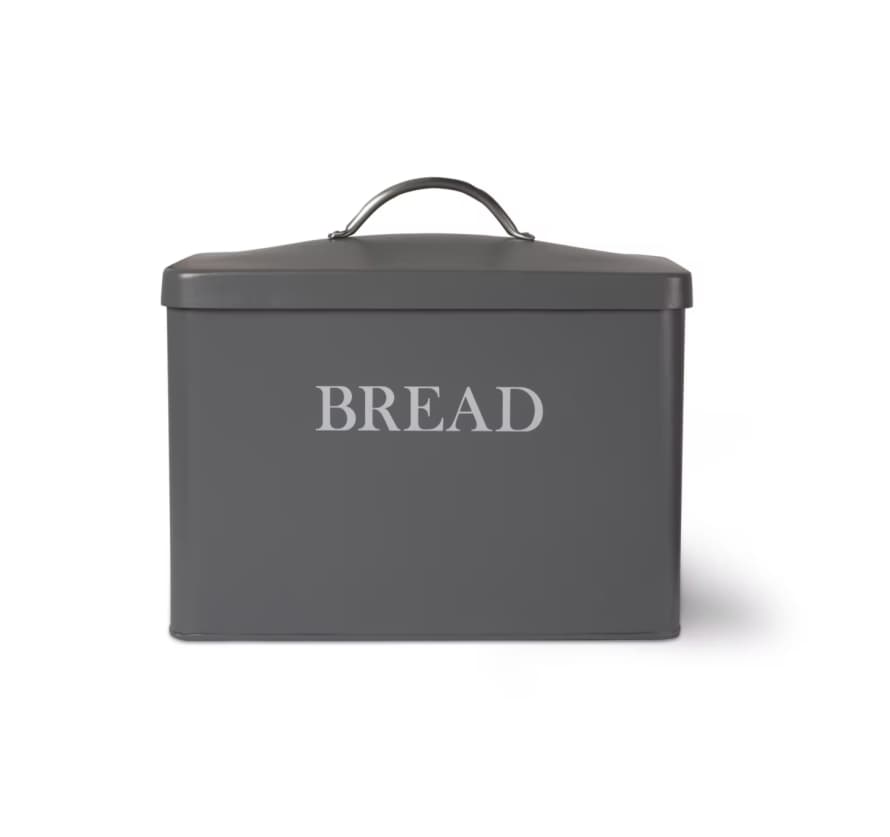 Garden Trading Charcoal Steel Bread Bin