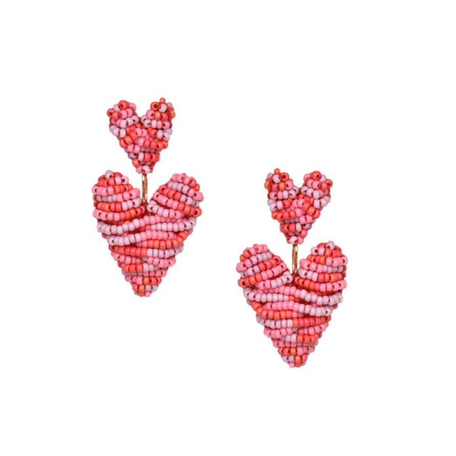 Mishky Jewellery Puffy Heart - Pink / Red