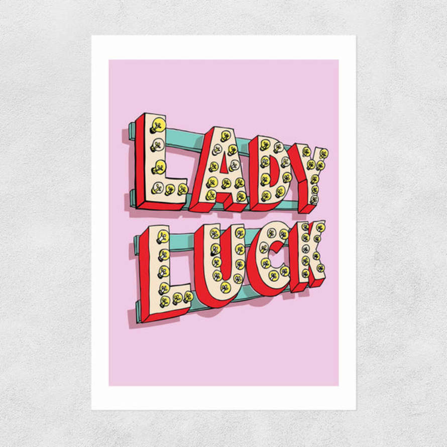 East End Prints  Lady Luck Print By Sophie Ward