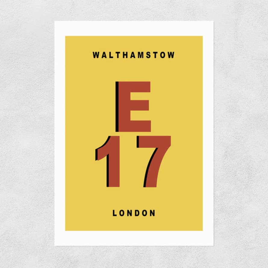 East End Prints  Walthamstow E17 Print By Luxe Poster Co