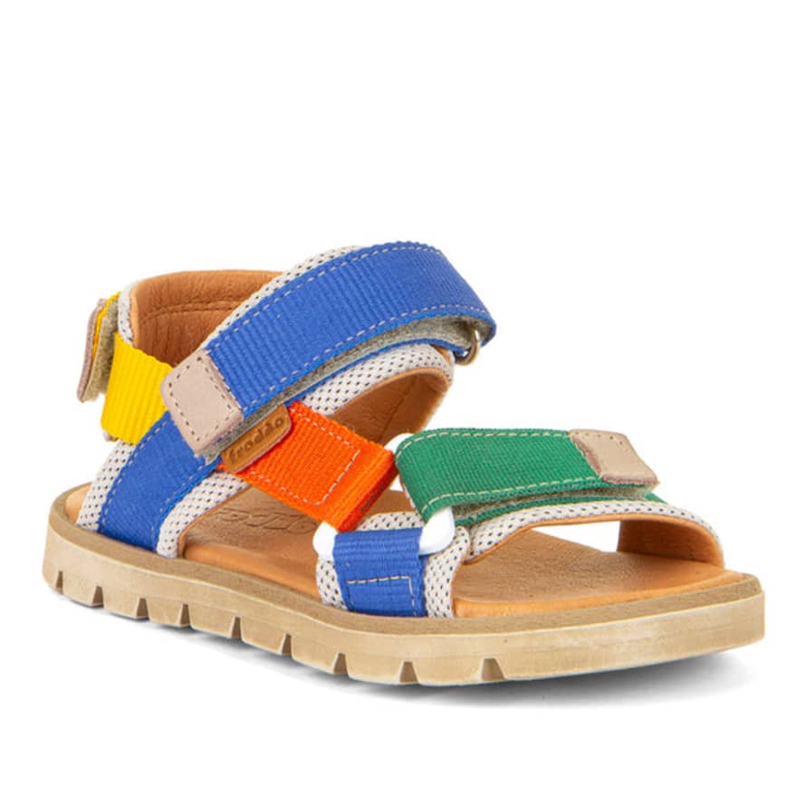Froddo Ke Flash Velcro Adjustable Kids Summer Sandals - Beige Leather