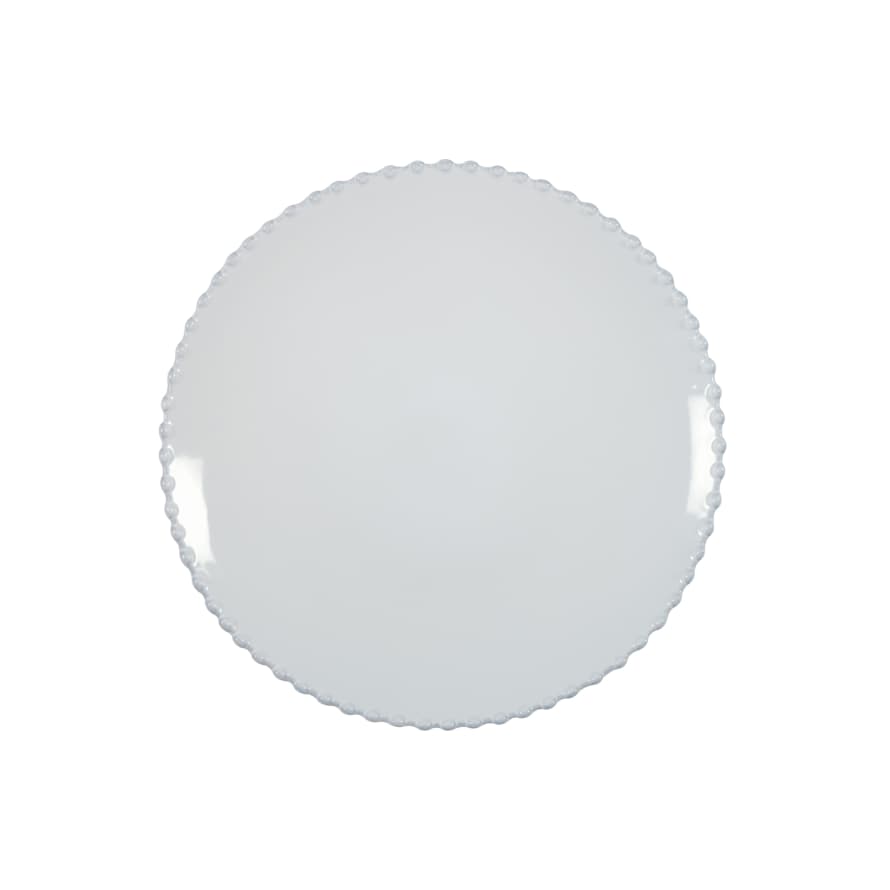 My Gifts Trade White Pearl Dinner Plate
